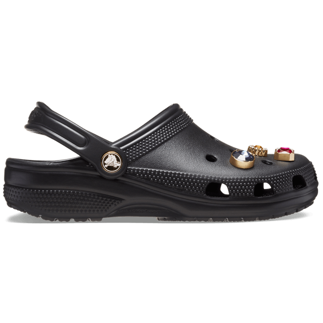 Crocs Unisex Classic Jewel Clogs Black 