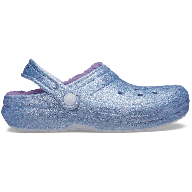 Crocs Kids Toddler Classic Lined Glitter Clogs Frosted Glitter 