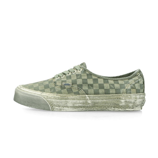 Vans LX Authentic Reissue 44 dip dye checkerboard twist of lime