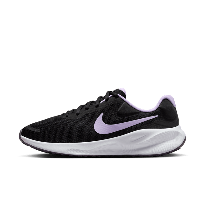 Nike Revolution 7 Black White Daybreak Lilac Bloom (Women's)