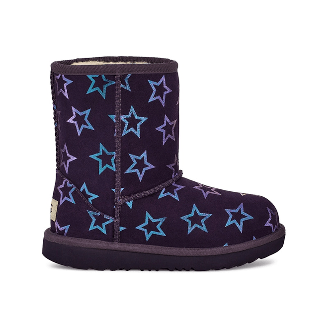 UGG Classic II Iridescent Stars Boot Nightshade Purple Iridescent (Kids)