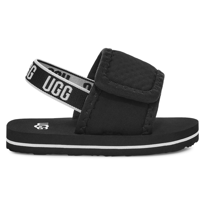 UGG Baby Lennon Slingback Sandal Black (Infant)