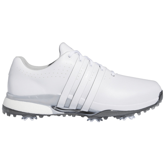 adidas Tour360 24 Wide Golf Cloud White Silver Metallic