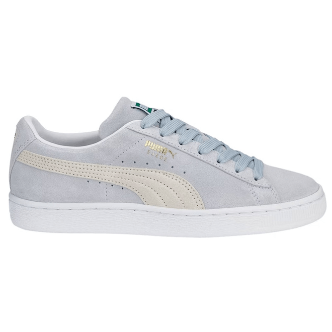 Puma Suede Classic XXI Platinum Gray Pristine Puma White (Women's) 381410-55