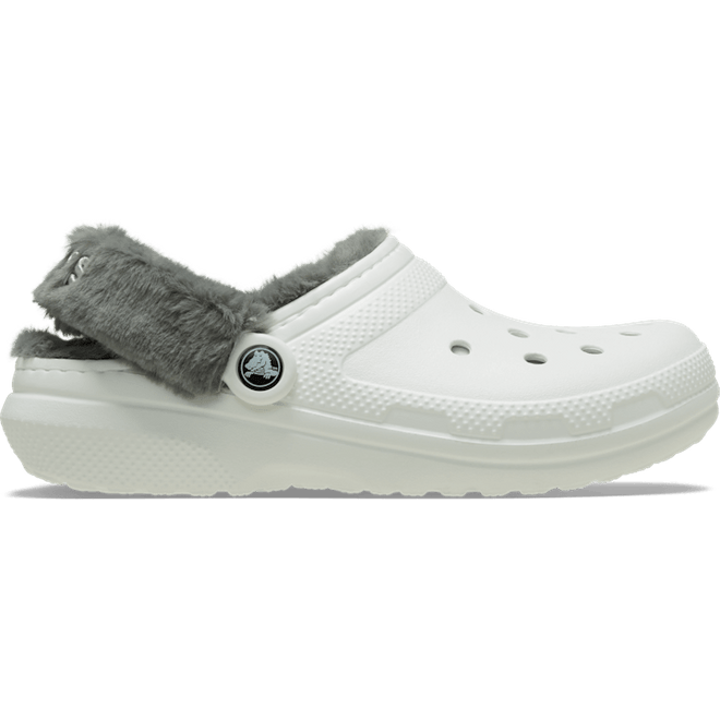 Crocs Classic Fuzz Lined Clogs White 