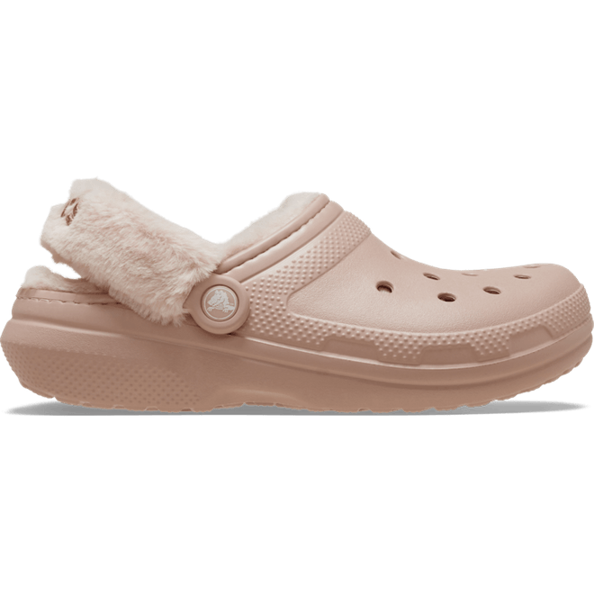 Crocs Classic Fuzz Lined Clogs Pink Clay 