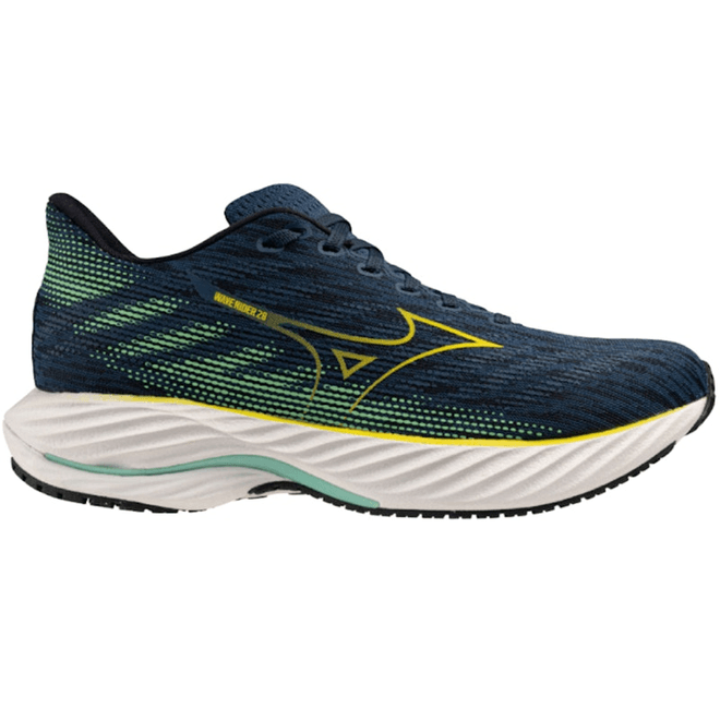 Mizuno Wave Rider 28 Navy Green Yellow