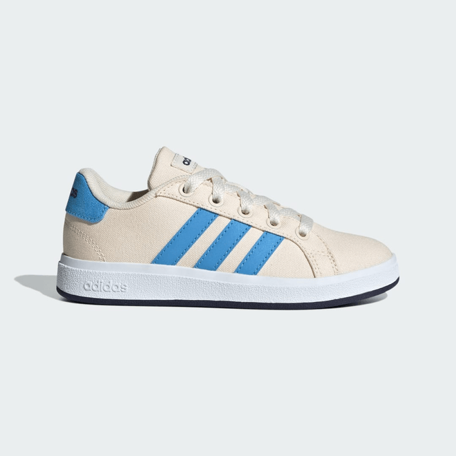 adidas Grand Court 2.0 Wonder White Blue Burst Shadow Navy (GS) ID7869