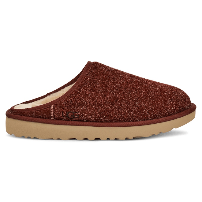 UGG Classic Slip-On Shaggy Suede Slipper Red Jasper