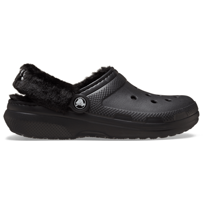 Crocs Classic Fuzz Lined Clogs Black 