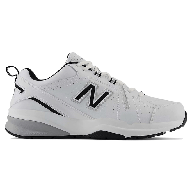 New Balance 608v5 White Black Silver Metallic