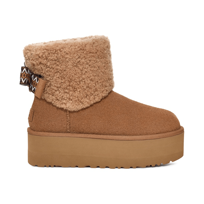 UGG Classic Mini Maxi Curly Boot Chestnut (Women's) 1158267-CHE