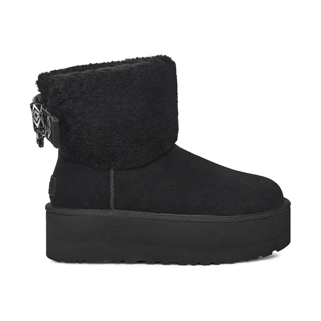 UGG Classic Mini Maxi Curly Boot Black (Women's) 1158267-BLK