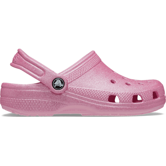 Crocs Kids Classic Glitter Clogs Pink Tweed Glitter  206993-6XE