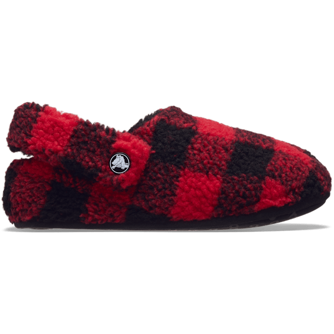 Crocs Kids Classic Buffalo Check Cozzzy Slipper Slippers Varsity Red / Black  210940-6WG