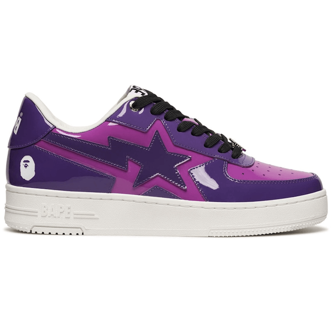 A Bathing Ape Bape Sta Icon Low Purple Patent 1K80-191-308-PUR/1K80-291-308-PUR/001FWK801308M-PUR