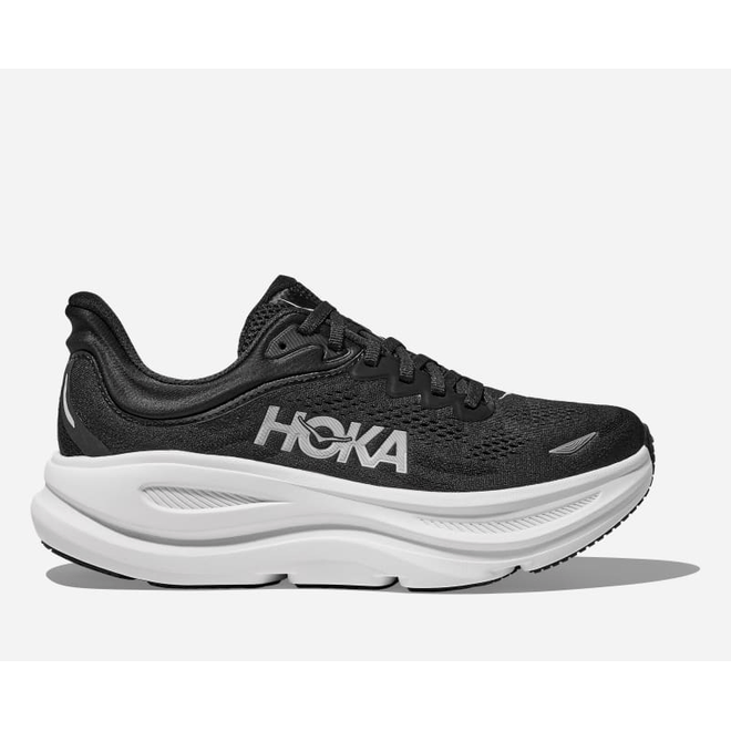 HOKA  Bondi 9 Road Running  Black 1162012-BWHT