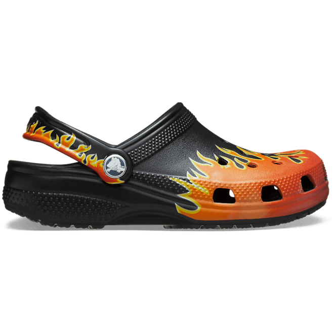 Crocs Kids Classic Flames Clogs Black 210993-0C4