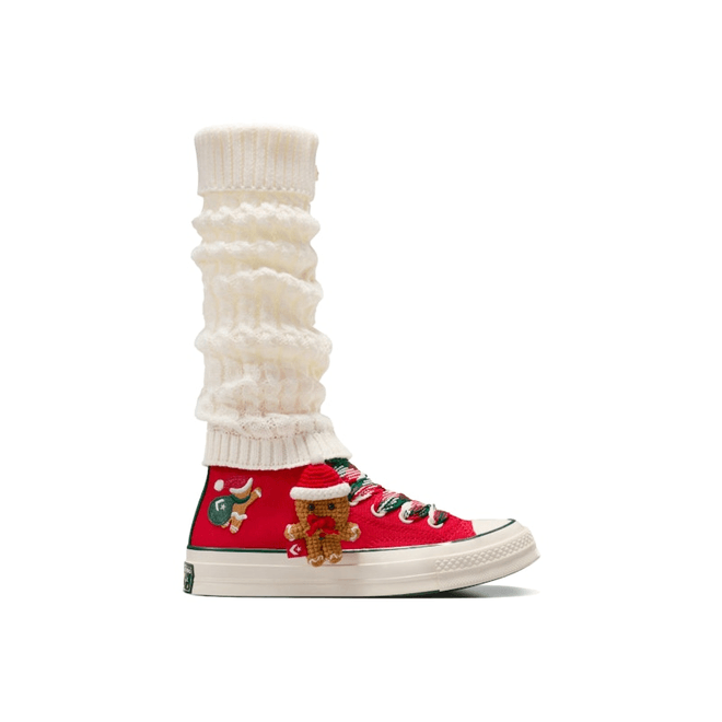 Converse Chuck 70 Hi X-Mas Gingerbread & Knit Sock Red A12454C