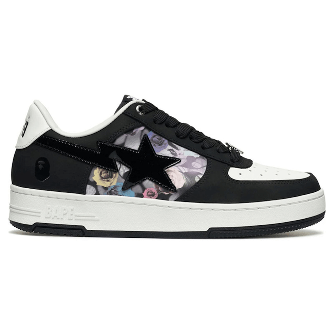 A Bathing Ape Bape Sta #2 Black Multi Roses 1K80191302-BLK/1K80-191-302