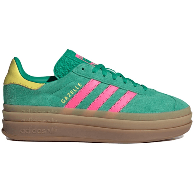 adidas Gazelle Bold Court Green Lucid Pink (Women's) JH9668