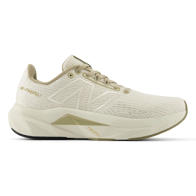 New Balance FuelCell Propel v5 Linen Gold Metallic Stoneware (Women's) WFCPRHL5