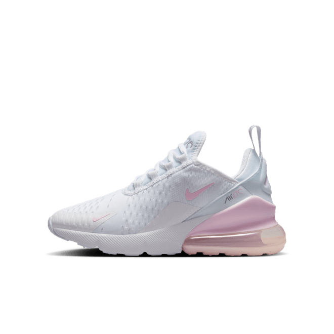 Nike Air Max 270 White Light Smoke Grey Pink Foam (GS)