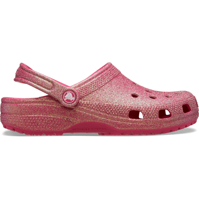 Crocs Classic Iridescent Glitter Clogs Dragon Fruit  211005-6ZQ