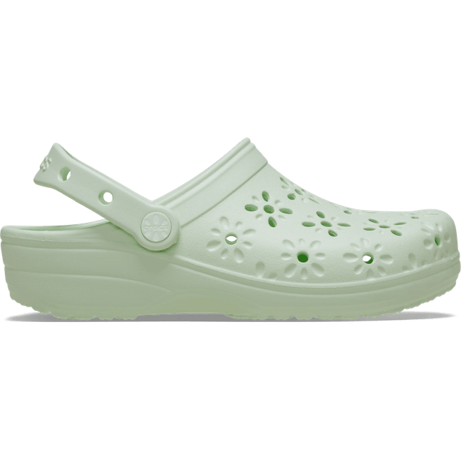 Crocs Classic Floral Cut-Out Clogs Jade Tint  210927-3YH