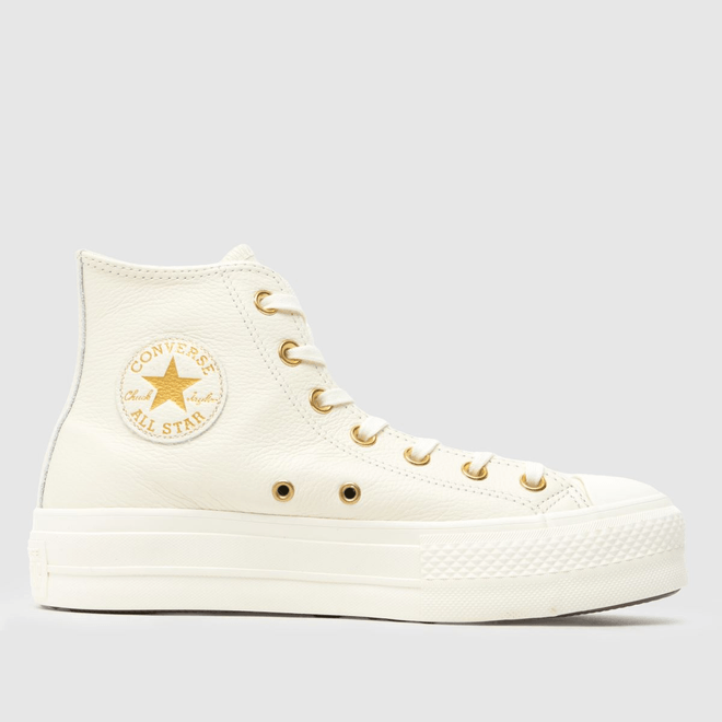 Converse Chuck Taylor All Star Lift Platform Golden Hits Egret/Egret/Gold A12764C