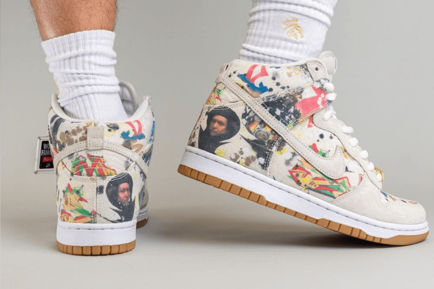 Die ersten Bilder des Supreme x Nike SB Dunk 'Rammellzee' Packs