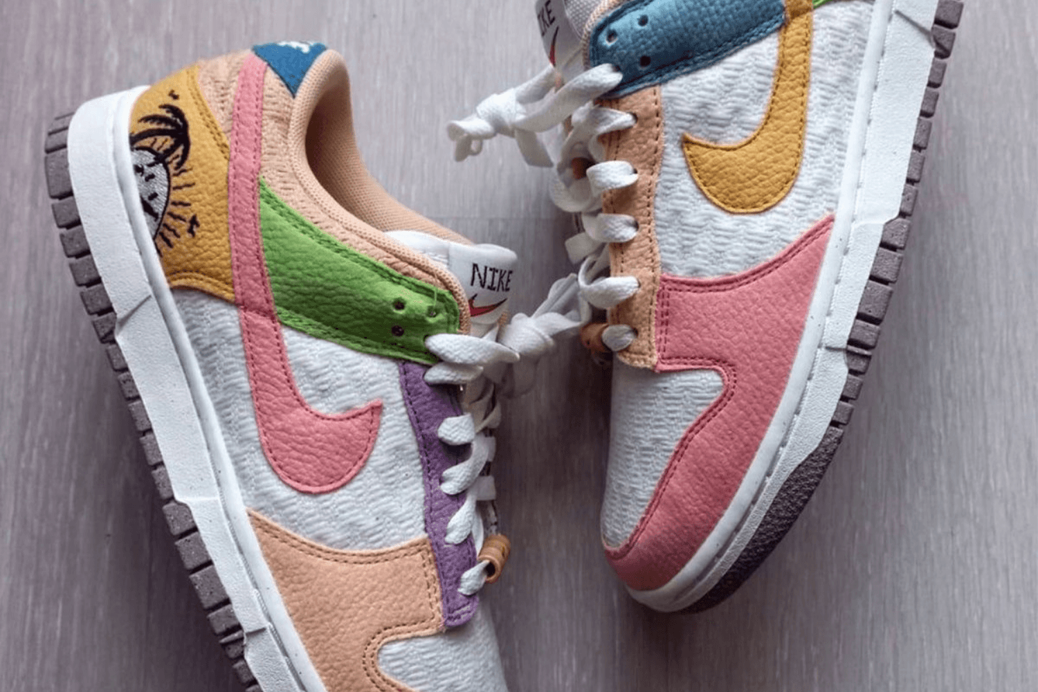 Nike Dunk Low comes in a tropical colorway