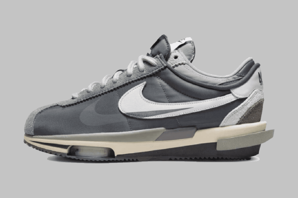 Sacai x Nike Cortez 4.0 drops in 'Grey' colorway