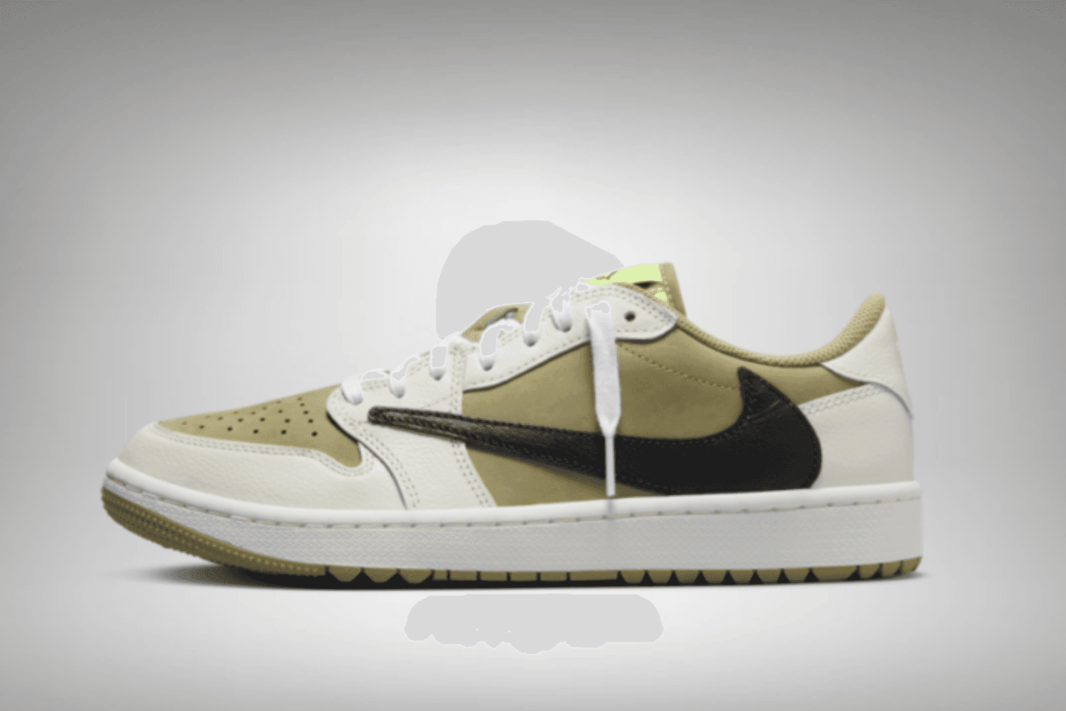 Official images: Travis Scott x Air Jordan 1 Low Golf 'Neutral Olive'