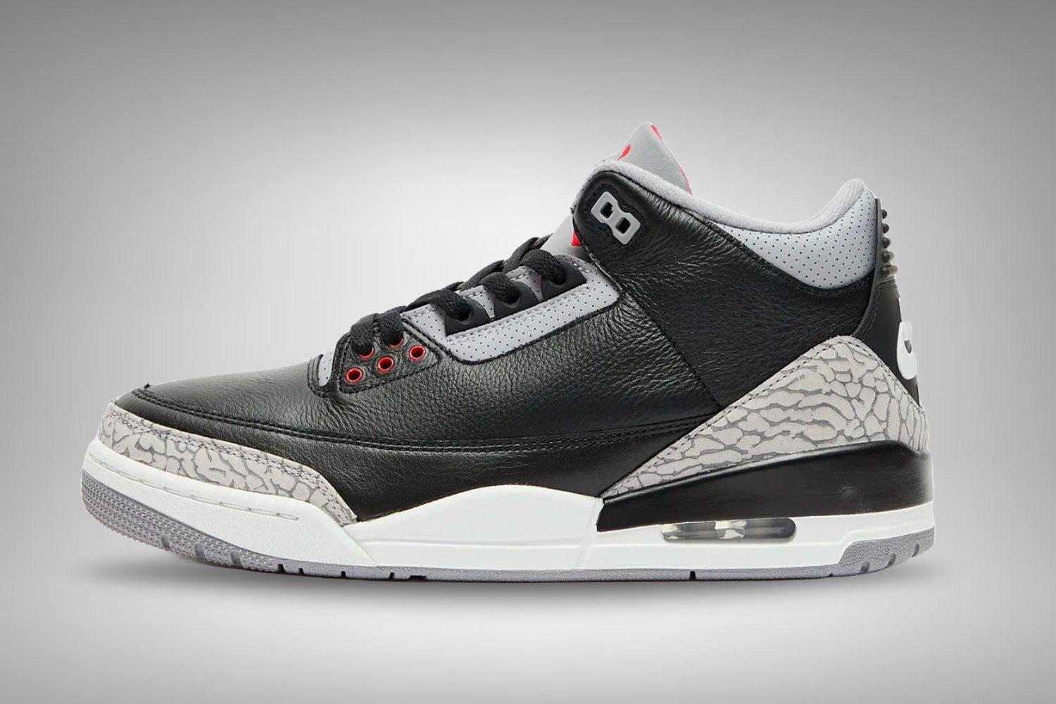 Official images of the Air Jordan 3 Retro 'Black Cement'