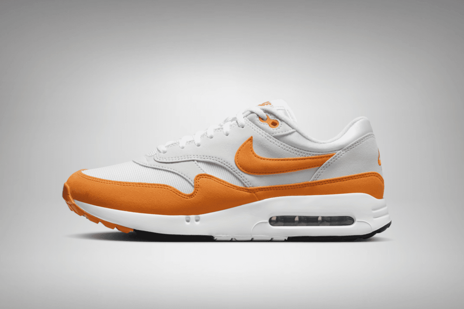 The Nike Air Max 1 Golf receives an 'Orange/White' colorway