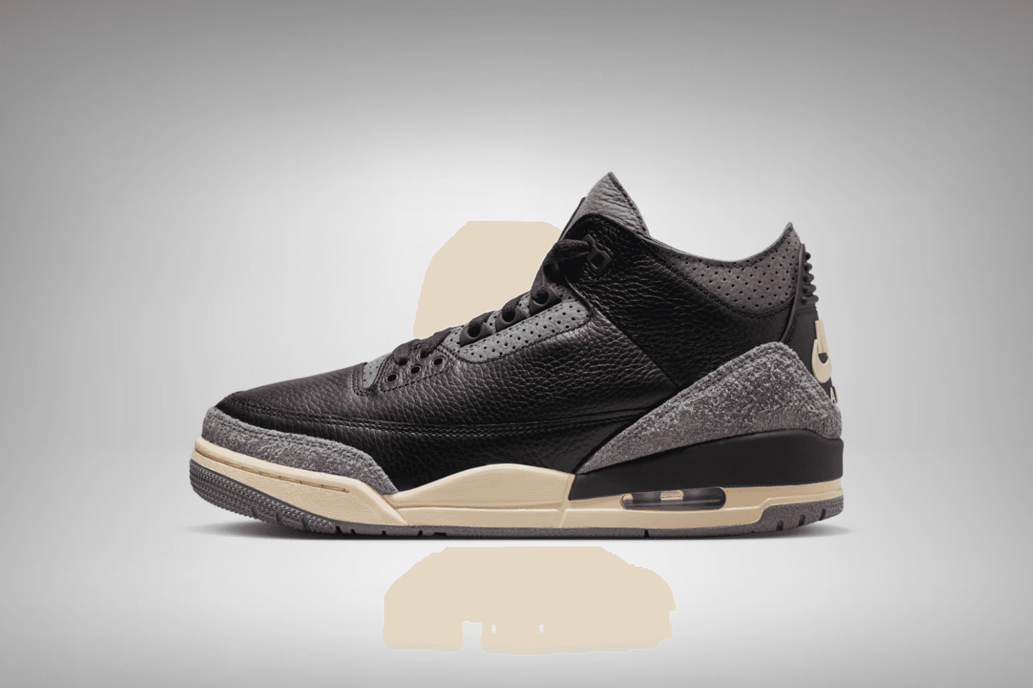 Official images of the A Ma Maniére x Air Jordan 3 in 'Black'