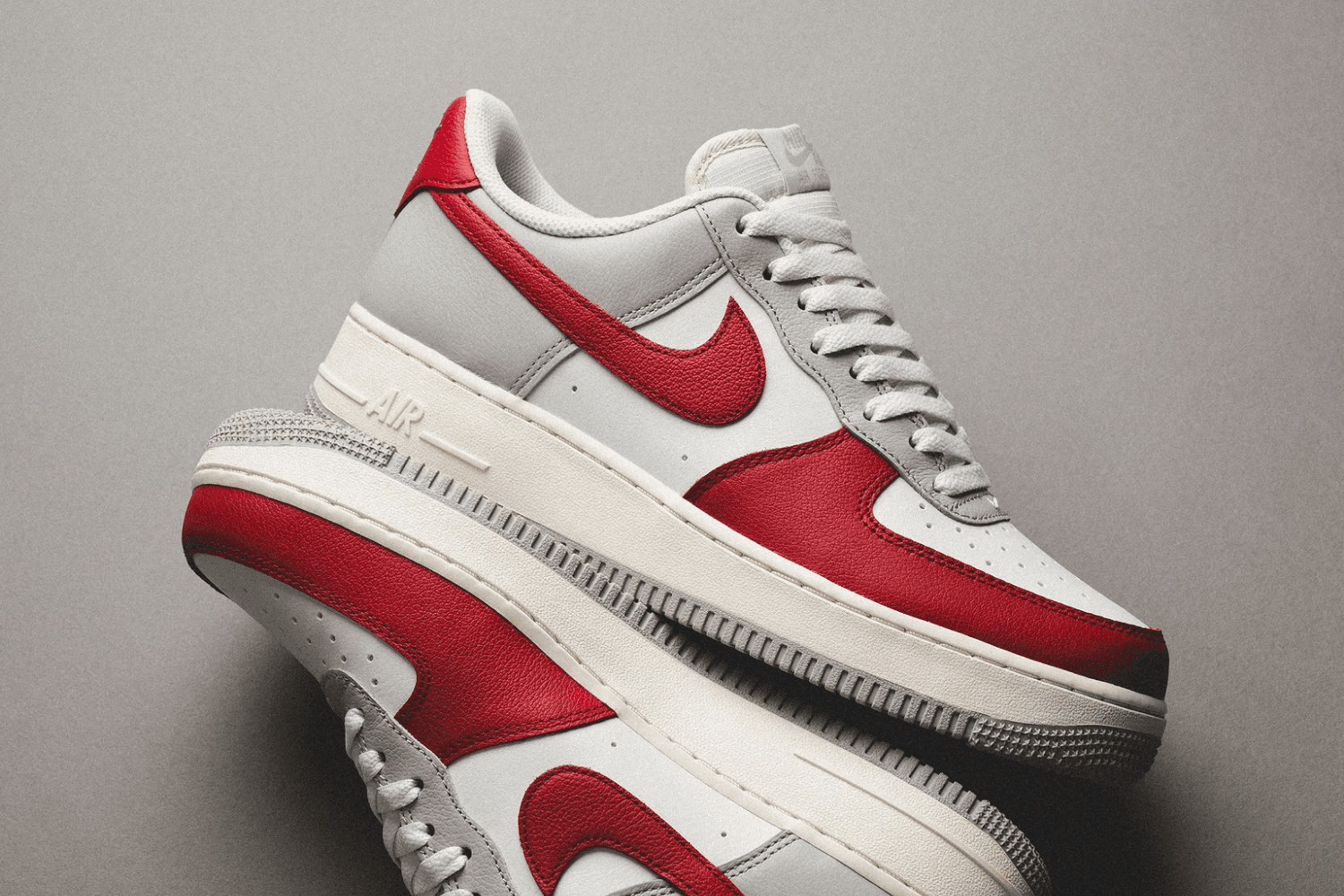 The Nike Air Force 1 Low 'Red Toe' uses a unique colour palette