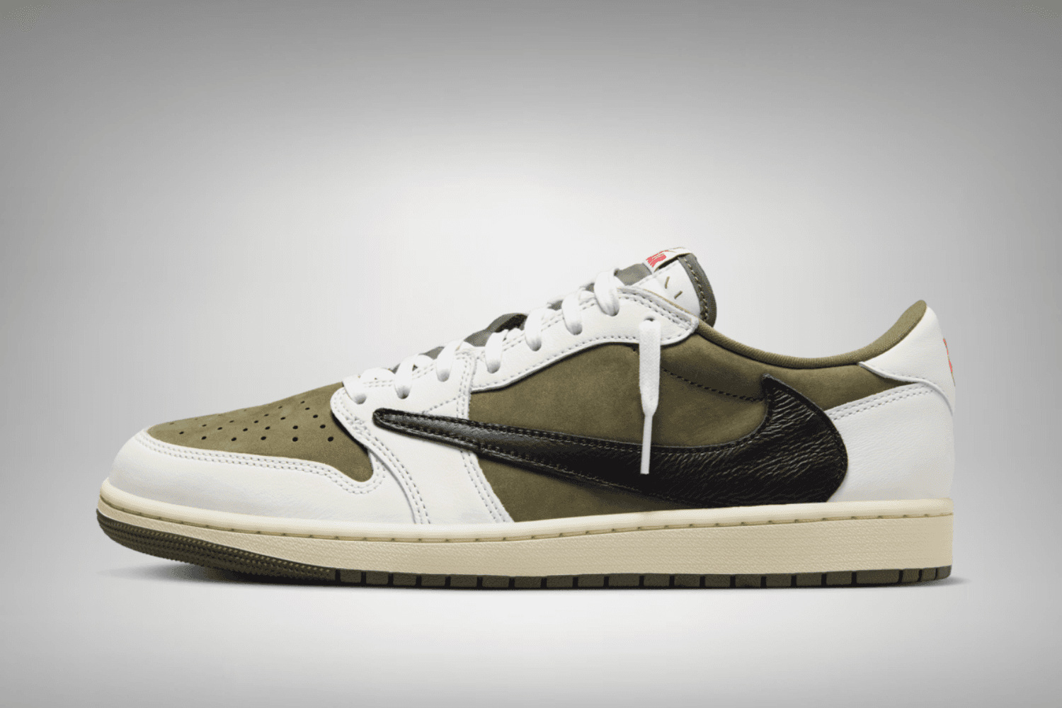 Official images Travis Scott x Air Jordan 1 Low 'Medium Olive'