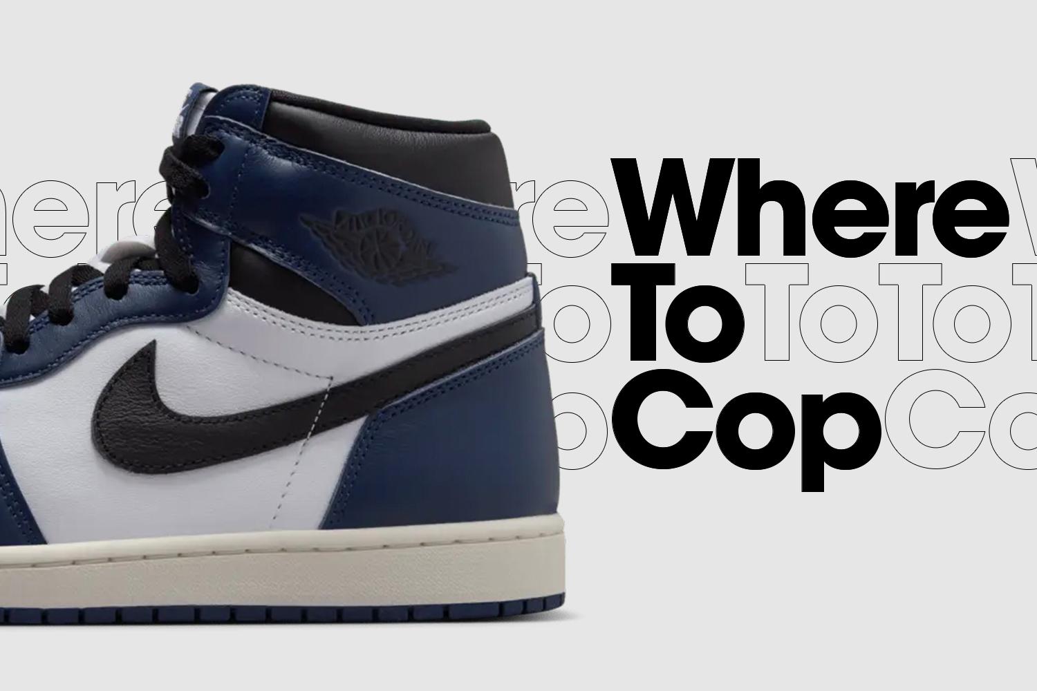 Where to cop: Air Jordan 1 High OG 'Midnight Navy'