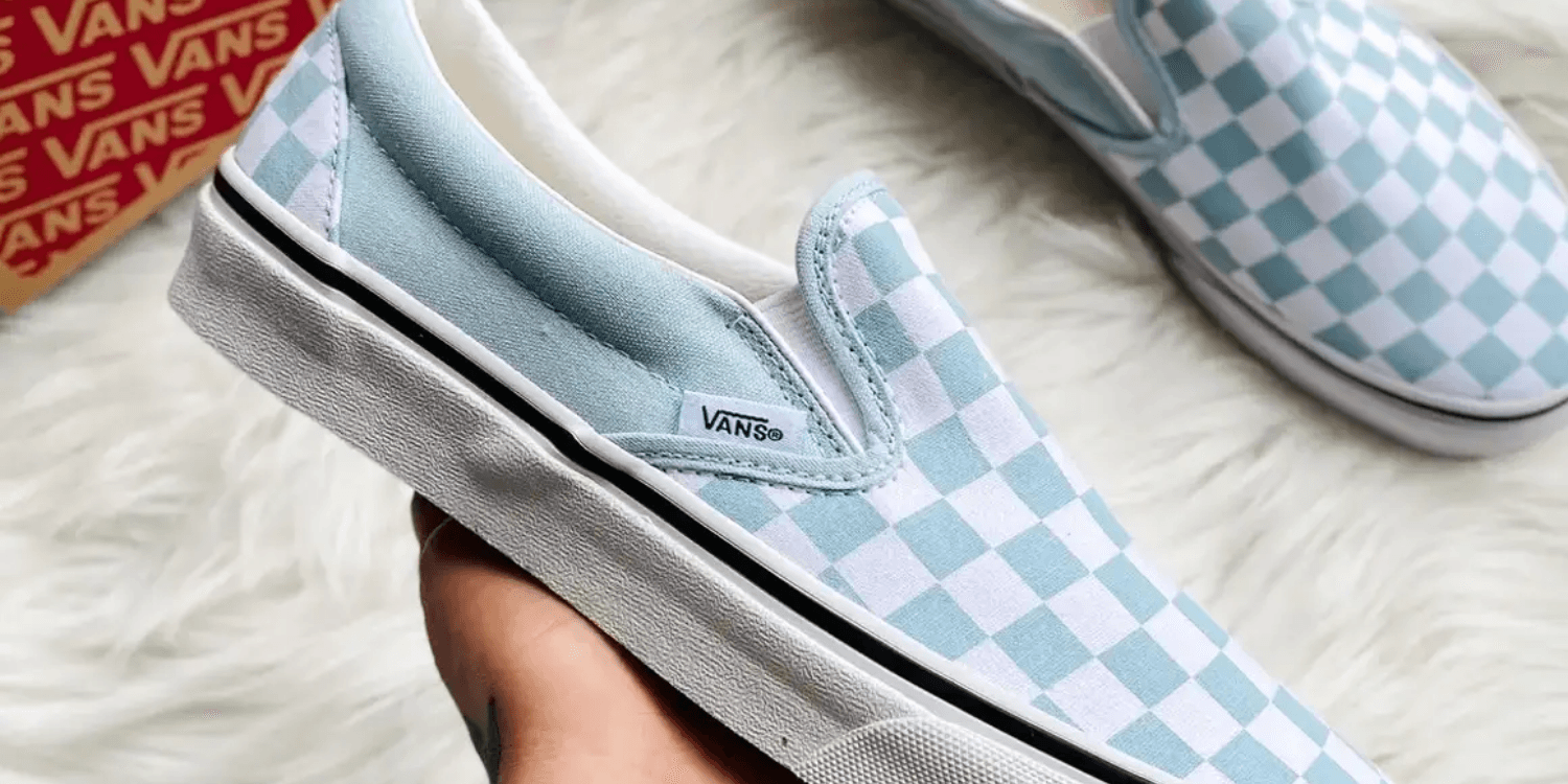 blue vans classic slip-ons