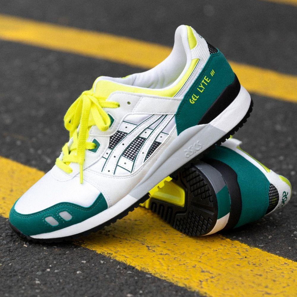 asics gel lyte 3 green yellow