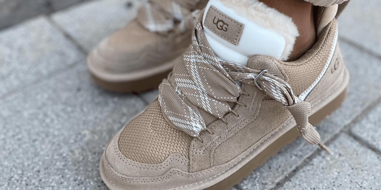 closeup of ugg lowmel sneaker