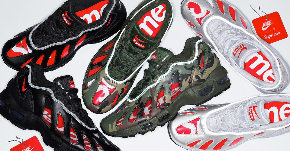 De Supreme x Nike Air Max 96&#8217;s droppen deze week