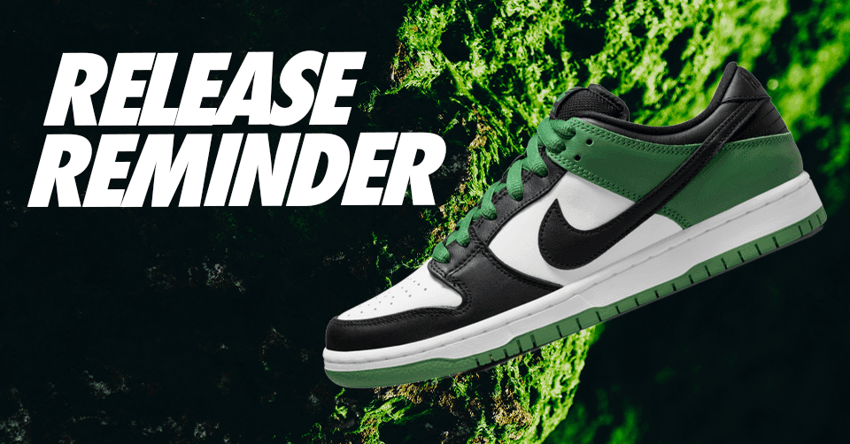 Nike SB Dunk Low &#8216;Celtics&#8217; dropped deze week!