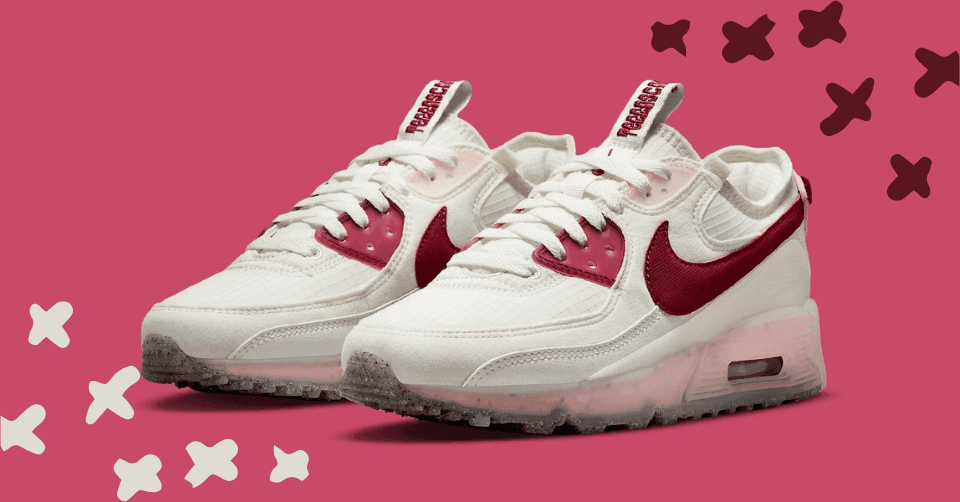 De eerste beelden van de Nike Air Max 90 Terrascape &#8216;Pomegranate&#8217; zijn verschenen