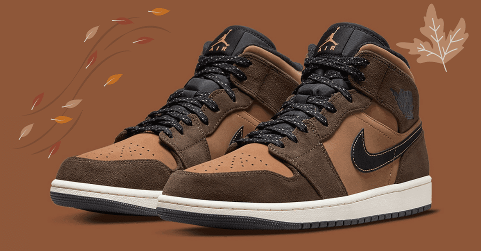 Deze Air Jordan 1 Mid &#8216;Brown&#8217; is klaar voor de herfst 🍂