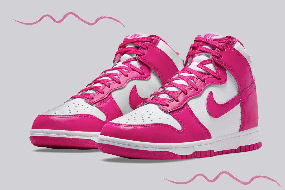 De Nike Dunk High komt met &#8216;Pink Prime&#8217; colorway