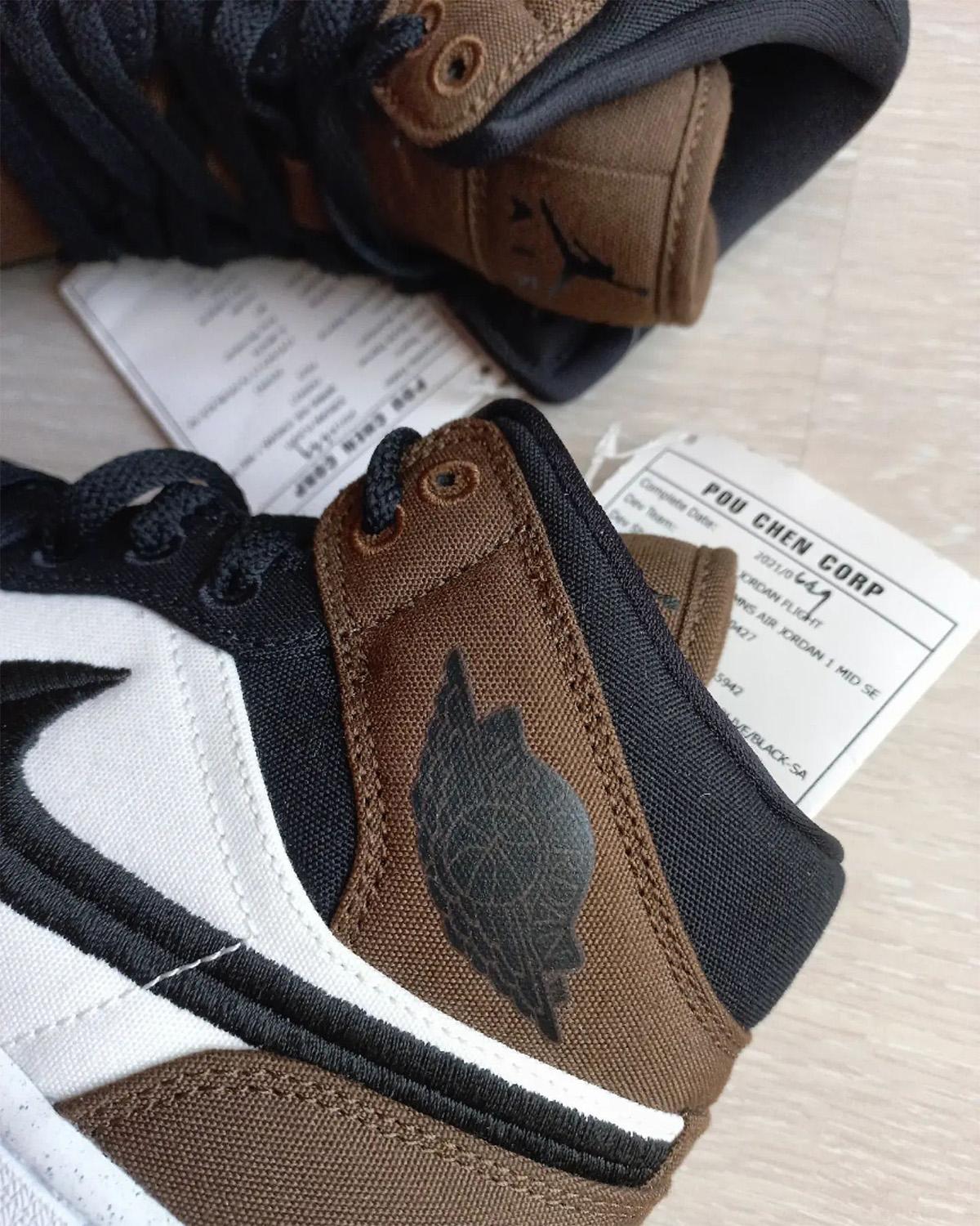 Air jordan 1 mid Mocha Toe