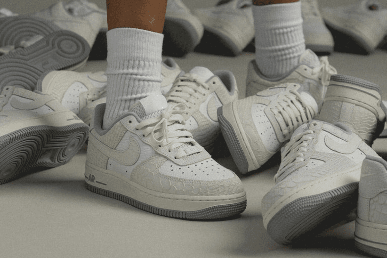 De Nike Air Force 1 &#8217;07 &#8216;White Python&#8217;